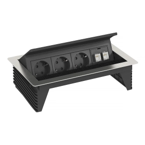   Obo deskbox, nyitható, asztallapba szerelhető 260x167x68 6116806