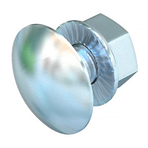 Obo félgömbfejű csavar kombianyával, cink M6x12 6406130