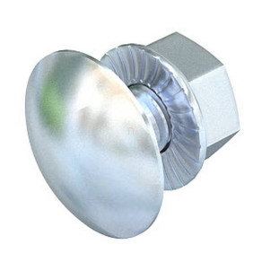 Obo félgömbfejű csavar kombianyával, cink M6x20 6406181