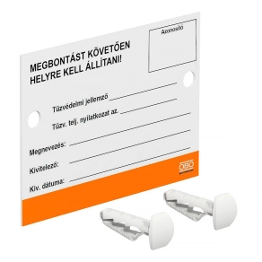 Obo jelölőtábla tűzszakaszhatárhoz 100x70mm 7205440