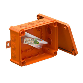   OBO T100ED 06A tűzálló doboz 150x116x67 7205740 narancs, 5x6mm2 sorkapoccsal