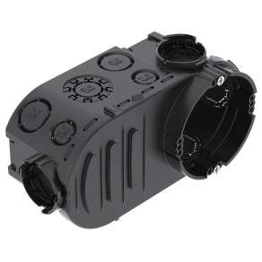   Obo szerelvény-/kötődoboz csavarral vakolat alatti O60xH66x148, fekete 2003726