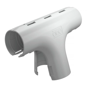 Obo Quick-Pipe T-leágazás M32, világos szürke 2153845