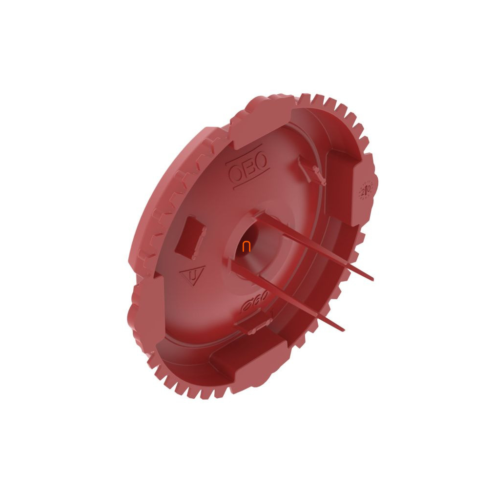 OBO ZU 60-SD jelzőfedél vakolat alatti d60mm piros 2003760