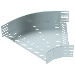   Obo 45°-os sarokidom kábeltálcához, vízszintes, cink 110x500 6036308