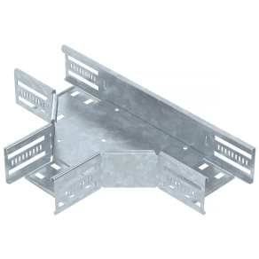   Obo T-leágazás kábeltálcához, vízszintes 60x100, merítetten tűzihorganyzott, DIN EN ISO 1461, cink 6038130