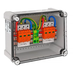   Obo napelemes csatlakozódoboz 2x2 PV-String - 2 WR-MPP 900V DC, világos szürke 5088440