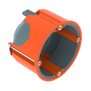   Obo szerelvénydoboz huzatmentes tűzálló gipszkarton falakhoz O68mm, H47mm, narancs / szürke 7204320