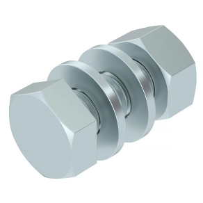   Obo hatlapfejű csavar anyával és alátéttel M10x25, tűzihorganyzott, DIN 267, Teil 10, cink 3160755