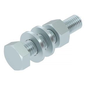   Obo hatlapfejű csavar anyával és alátéttel M12x60, tűzihorganyzott, DIN 267, Teil 10, cink 3163172