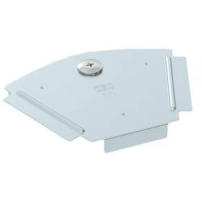   Obo fedél 45°-os sarokidomhoz B100mm, szalaghorganyzott cink/alumínium, Double Dip, DIN EN 10346, cink 6036450