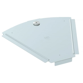   Obo fedél 45°-os sarokidomhoz B200mm, szalaghorganyzott cink/alumínium, Double Dip, DIN EN 10346, cink 6036454