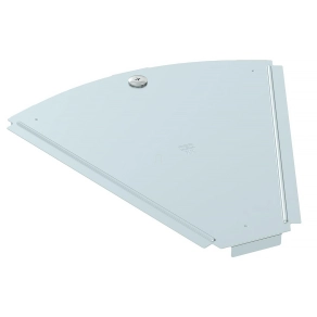   Obo fedél 45°-os sarokidomhoz B300mm, szalaghorganyzott cink/alumínium, Double Dip, DIN EN 10346, cink 6036456