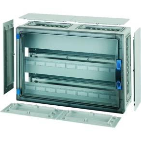   Hensel FP 1408 kiselosztó 54 modulosig, PE/N kapcsokkal, átlátszó ajtóval