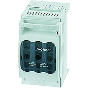   Hensel NH RT 00C késes szakaszoló biztosító aljzat 125A, NH0C0, 3 pólusú, gyűjtősínre