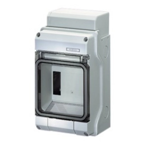   Hensel KV 1504 kiselosztó, 4,5 modulos, 1 soros, átlátszó plombálható csapófedél