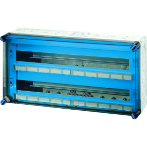   Hensel Mi-1456 kismegszakító szekrény 2x28x18mm osztásegységig, kapcsok nélkül, membrános zárólappal és földelés csatlakozóval