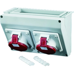   Hensel FP CB 213 Csatlakozódoboz oldalfali kivágáshoz, 2x32A, 5p csatlakozó aljzatokkal, 270x180x158 mm