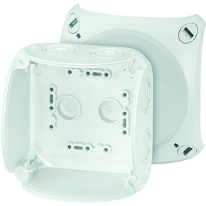   Hensel KF 0400 G kábelösszekötő doboz kapcsok nélkül, 104x104x70mm IP66 szürke, időjárásálló