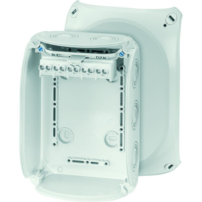   Hensel KF 1006 G Kábelösszekötő doboz kapcsokkal, 130x180x77 mm IP66 szürke, időjárásálló