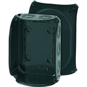   Hensel KF 1600 B Kábelösszekötő doboz kapcsok nélkül, 210x155x92mm IP66 fekete, időjárásálló