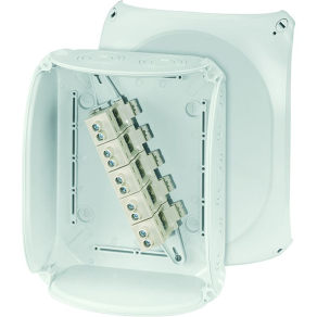   Hensel KF 2525 G Kábelösszekötő doboz kapcsokkal, 205x255x112mm IP66 fekete, időjárásálló