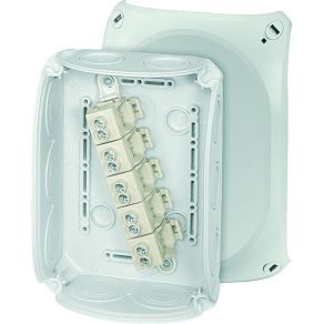   Hensel DK 1010 GZ Kábelösszekötő doboz membrános, kapcsokkal, 130x180x77mm