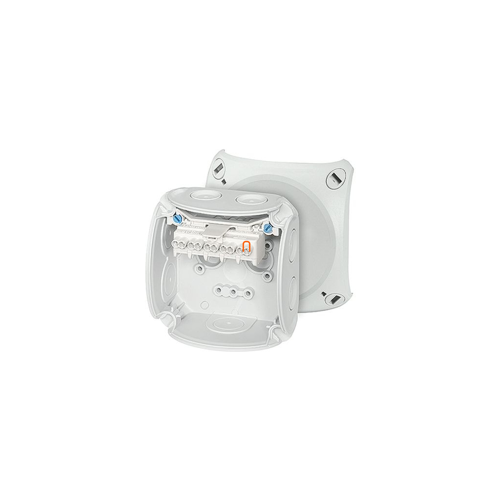 Hensel HBT DK 0202 GZ kábelösszekötő doboz sorkapoccsal 93x93x62mm szürke