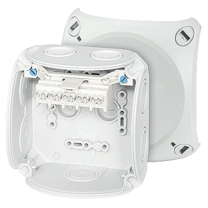   Hensel DK 0402 GZ Kábelösszekötő doboz membrános, kapcsokkal, 104x104x70mm