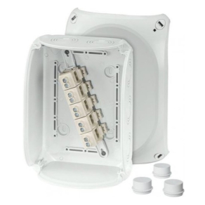   Hensel DK 1610 GZ kábelösszekötő doboz membrános, kapcsokkal, 210x155x92mm 62000158