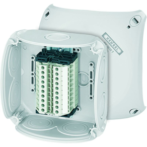   Hensel RK 0610 T Kábelösszekötő doboz sorkapoccsal 130x130x77mm szürke