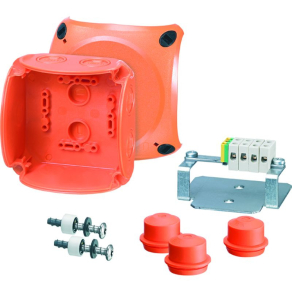   Hensel FK 0402 kábelösszekötő doboz 104x104x70mm E90 tűzállóság 62000180