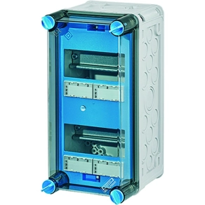   Hensel Mi 1106 kiselosztó, 12 modulos, 2 soros, 300x150x170mm IP65