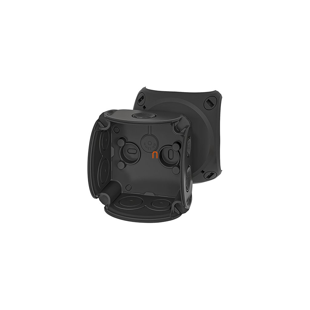 Hensel EnyCase DK 0100 BZ kábelösszekötő doboz 84x84x55mm fekete