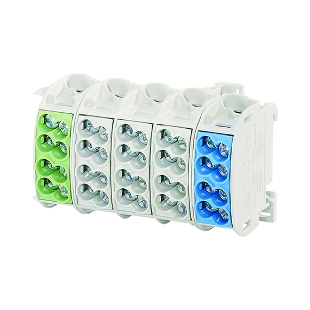 Hensel fővezeték sorkapocs 5P 4x1,5-25mm2 szürke-kék-z/s KKL 54