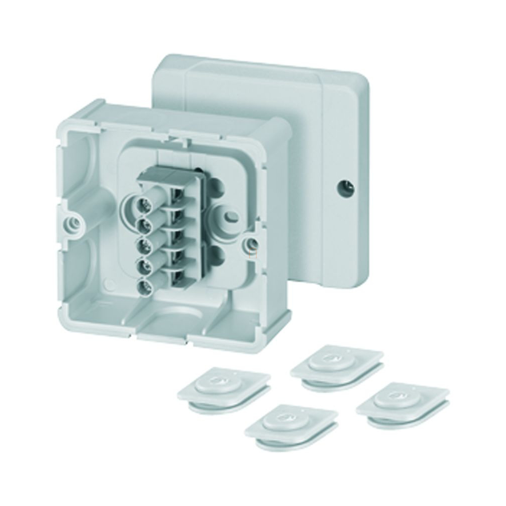 Hensel DP 9025 kábelösszekötő doboz, csatornák és védőcsövek szereléséhez, 88x88x49mm 600038