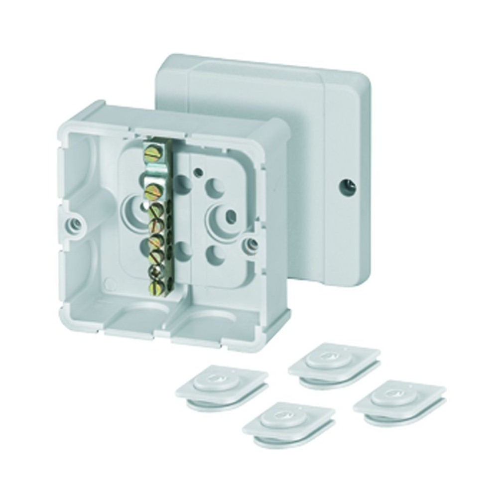 Hensel DP 9026 csatlakozó doboz potenciálkiegyenlítéshez IP54 szürke, 88x88x49mm 6000039