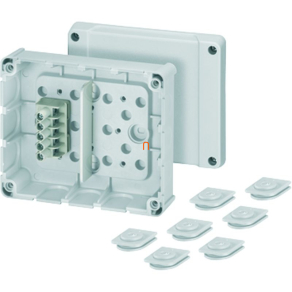   Hensel DP 9221 kábelösszekötő doboz, csatornák és védőcsövek szereléséhez, 139x119x49 mm 6000041