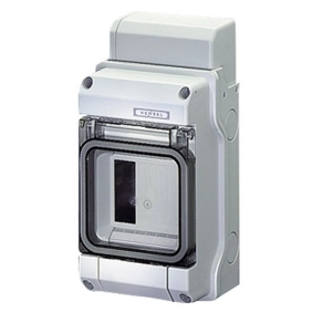   Hensel KV 8103 kiselosztó, 3 modulos, 1 soros, átlátszó plombálható csapófedél