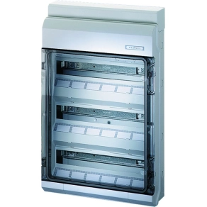   Hensel KV 9354 kiselosztó, 54 modulos, 3 soros, átlátszó ajtó, IP65