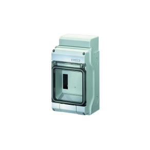   Hensel KV 9104 kiselosztó, 4,5 modulos, 1 soros, átlátszó plombálható csapófedél