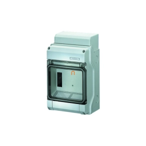   Hensel KV 9106 kiselosztó, 6 modulos, 1 soros, átlátszó plombálható csapófedél