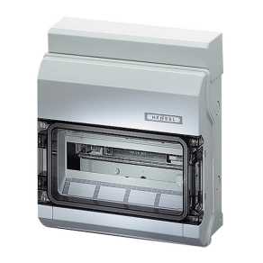   Hensel KV 1612 kiselosztó, 12 modulos, 1 soros, átlátszó ajtó, IP54