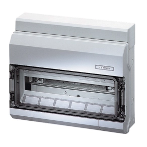   Hensel KV 1618 kiselosztó, 18 modulos, 1 soros, átlátszó ajtó, IP54