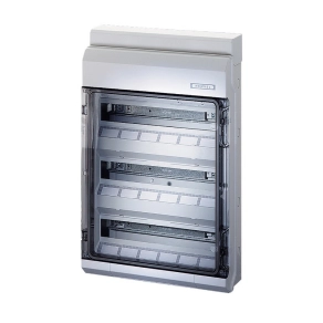   Hensel KV 3654 kiselosztó, 54 modulos, 3 soros, átlátszó ajtó, IP54