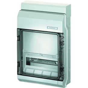   Hensel KV 9220 kiselosztó, 12 modulos, 1 soros, átlátszó ajtó+járulékos hely, IP65