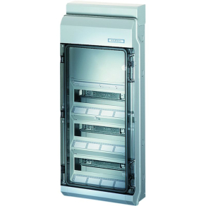   Hensel KV 9440 kiselosztó, 36 modulos, 3 soros, átlátszó ajtó+járulékos hely, IP65