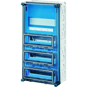   Hensel Mi-1443 kismegszakító szekrény 1x12x18mm osztásegységig, kapcsok nélkül, DIN tartósínnel