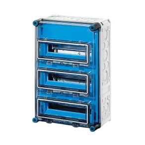   Hensel Mi-1337 kismegszakító szekrény 3x12x18mm osztásegységig, Fixconnect rugós PE+N kapcsokkal