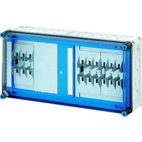   Hensel Mi-6432 NH késes szakaszolható biztosítós szekrény 3xNH00-3p, 4-35mm2, gyűjtősín 250 A, 600x300x170 mm